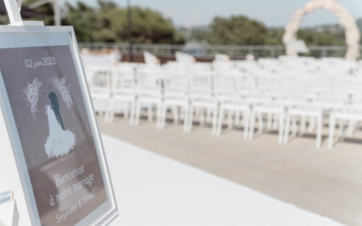 Panneau de bienvenue mariage